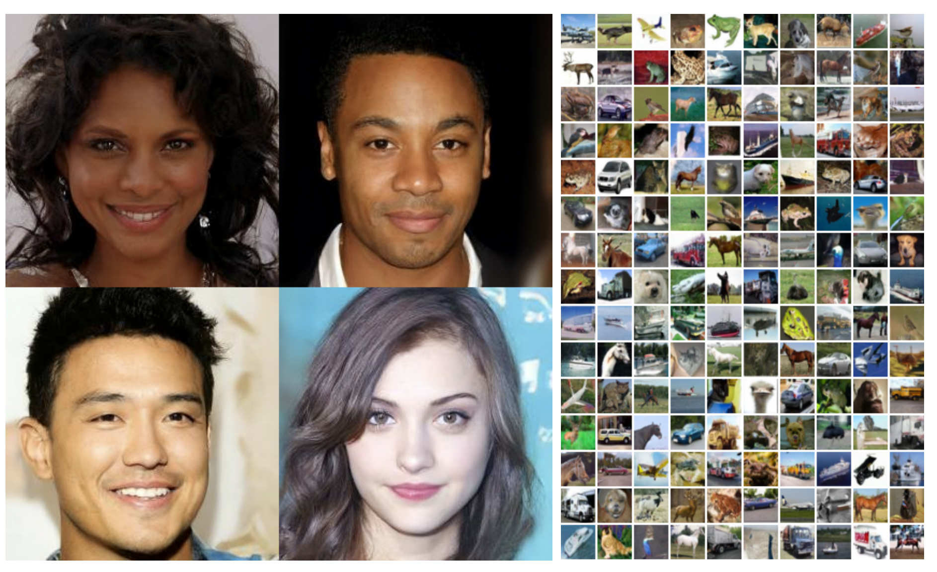 Images generated by a diffusion model